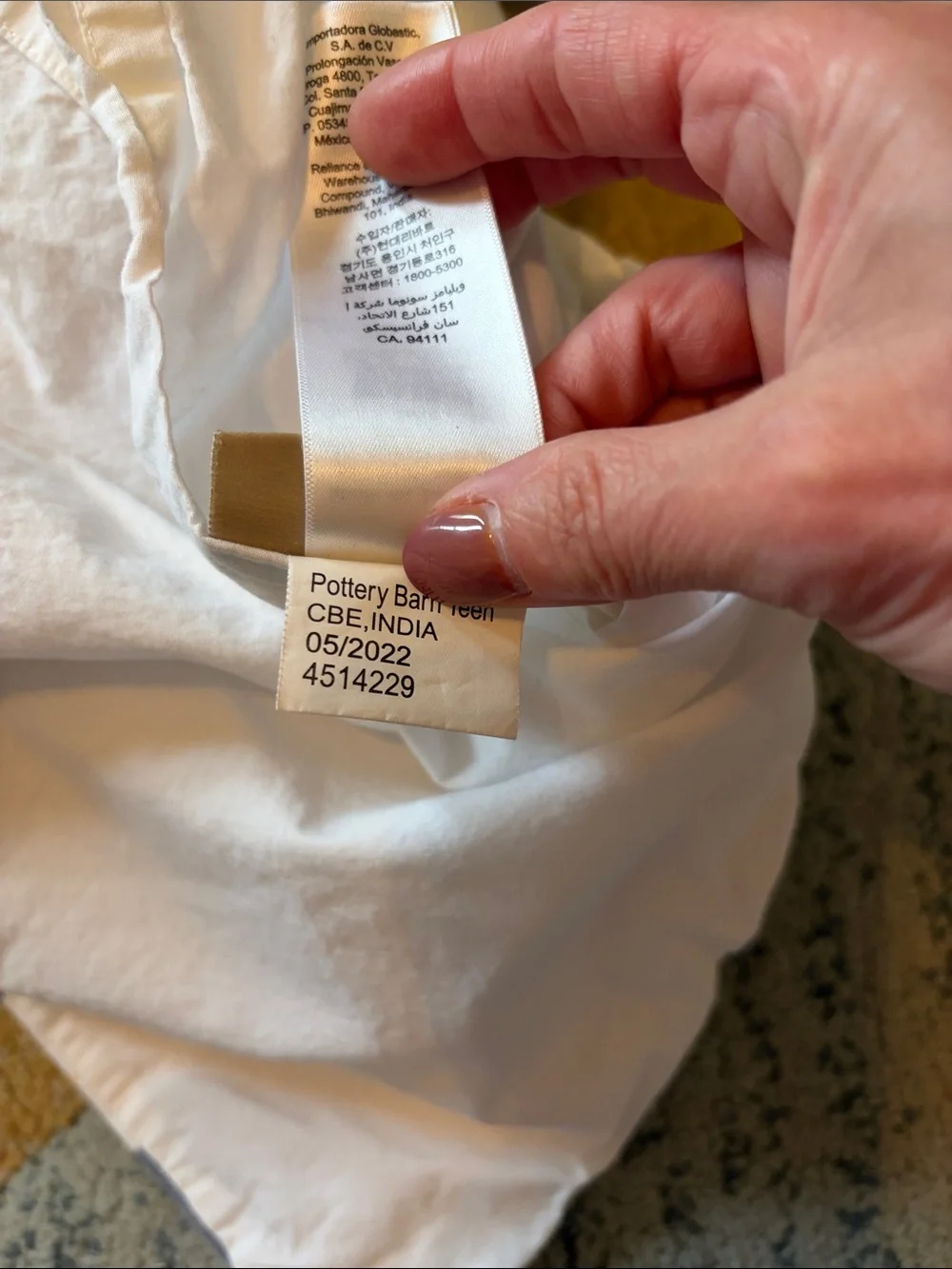 POTTERY BARN TEEN HARBOR STRIPE DUVET COVER ORGANIC COTTON PERCALE ~ NAVY/YELLOW